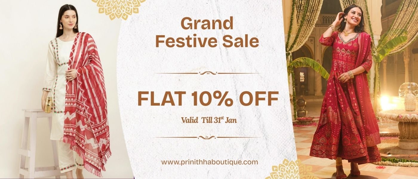 Prinithha Boutique Pongal Offer Banner (2)